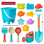 14/16 PCS Beach Toys for Kids Sand Toys Set for Toddlers Sandbox Toys with Bucket Shovel Rake Set Summer Outdoor Children Gifts