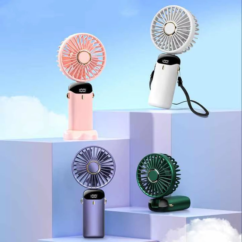 Personal Electric Folding Handheld Battery Usb Handy Pocket Foldable Rechargeable Portable Fan Small Fan Mini