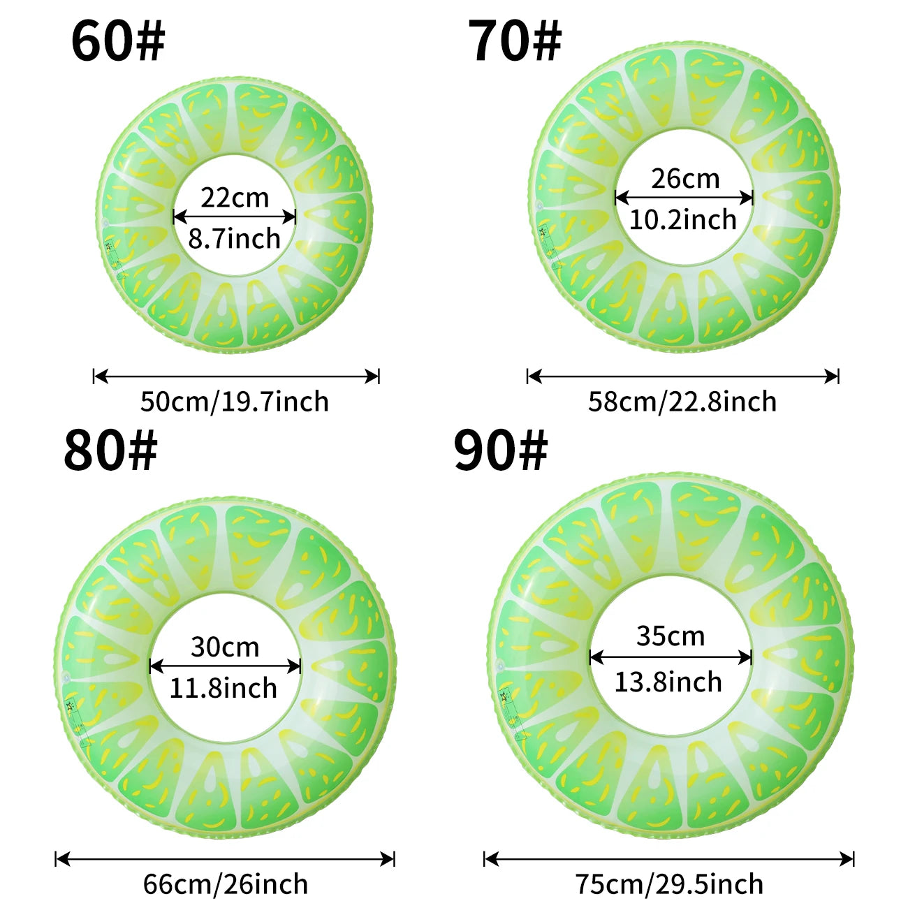 1 Pc Watermelon Swim Ring, PVC Inflatable Pool Float, Summer Fruit Float Ring for Outdoor Sports, Beach and Pool Parties